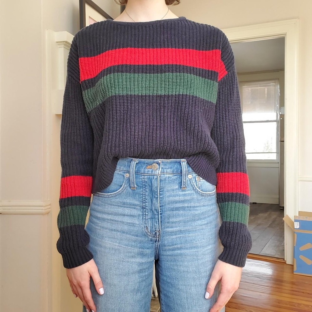 Kendall & Kylie striped sweater